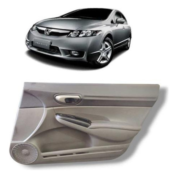 Forro Porta Dianteira Direita Civic 2007 2008 A 2011 Preto