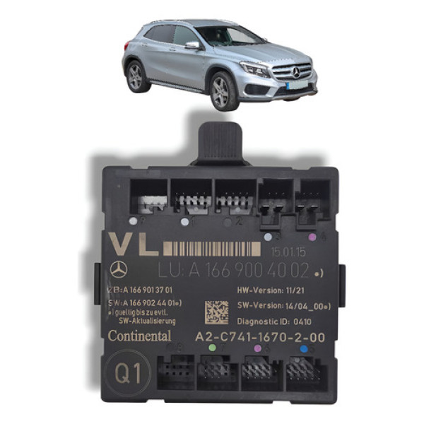 Módulo Porta Dianteira Esquerda Mercedes Gla 20o 2015 A 2018