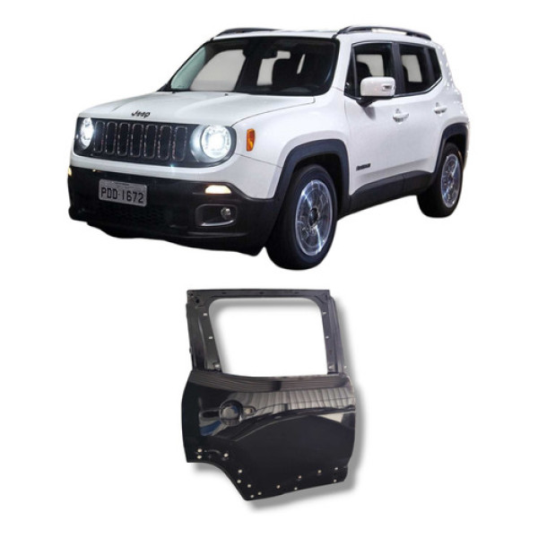 Porta Traseira Direita Renegade 2016 2024 Traseira Direita Preto