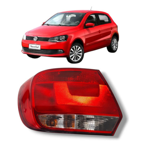 Lanterna Traseira Esquerda Gol G6 2013 2016 Original Esquerdo/motorista Vermelho