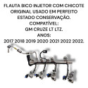 Flauta Bico Injetor Com Chicote Chevrolet Cruze Original 