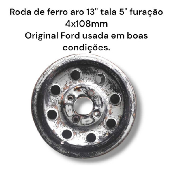 Roda De Ferro Original Ford 