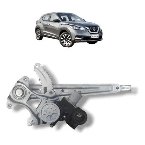 Máquina Vidro Traseira Esquerda Kicks 2017 2021