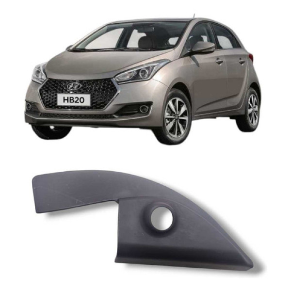 Acabamento Interno Retrovisor Direito Hyundai Hb20 2013 2019 Preto