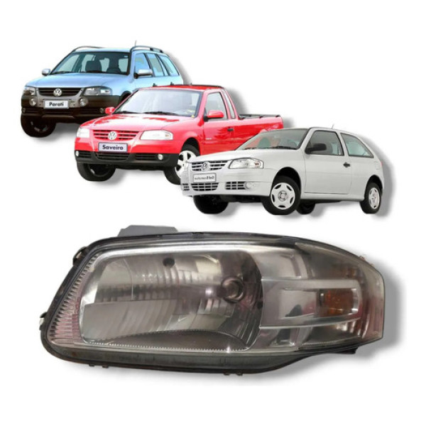 Farol Gol Parati Saveiro G4 Dianteiro Esq 2006 2008 Original Esquerdo/motorista
