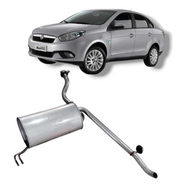  Escapamento Silencioso  Fiat Grand Siena 1.4 Original 