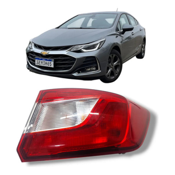 Lanterna Traseira Direita Cruze 2017 A 2023 Sedan (canto) Direito/passageiro Vermelho