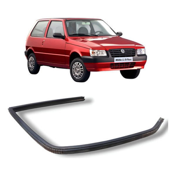 Borracha Vidro Dianteiro Esquerdo Fiat Uno 2008 2013 Origina