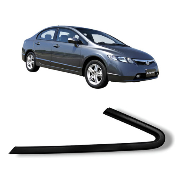 Acabamento Externo Vidro Fixo Dianteiro Esquerdo Honda Civic