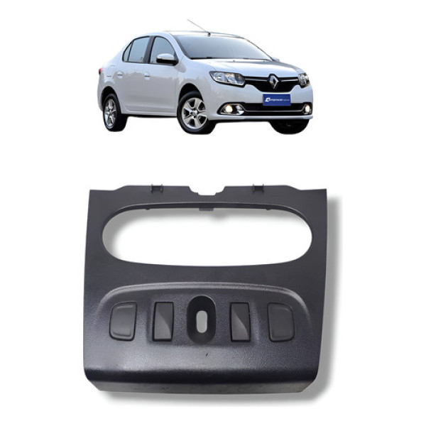 Moldura Painel Central Orig Renault Logan 2014 A 2019