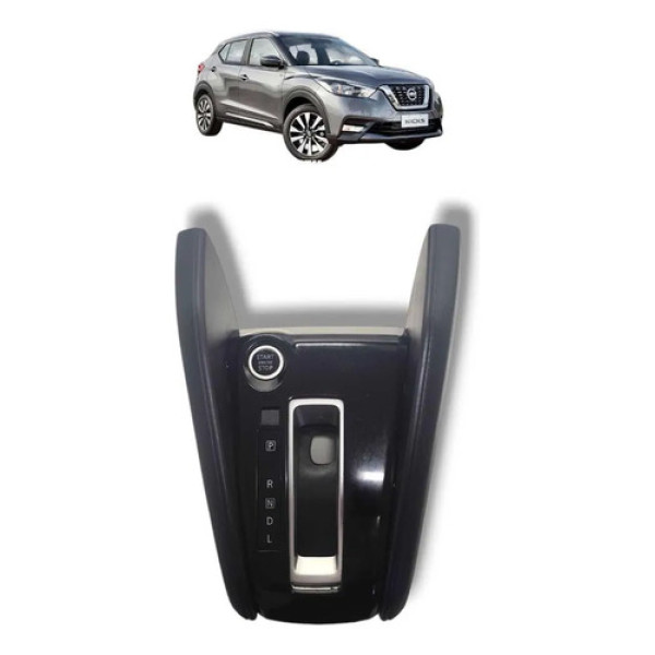 Moldura Alavanca Câmbio Nissan Kicks 2017 A 2021 Original Preto