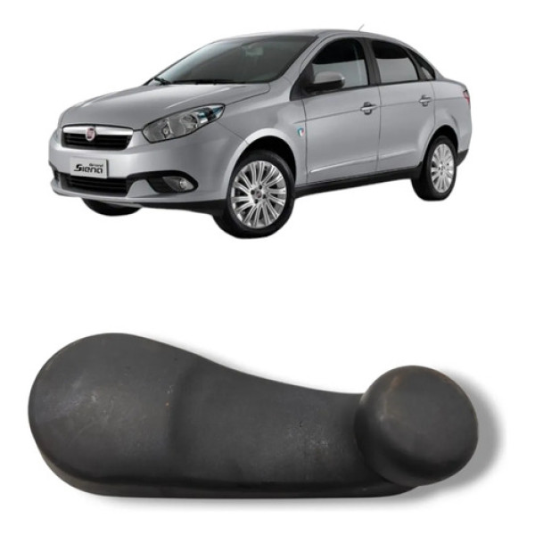 Manivela Vidro Grand Siena 2016 2021 Original Preto