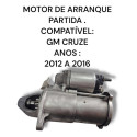 Motor Arranque Partida Chevrolet Cruze Lt 1.8 At 2012
