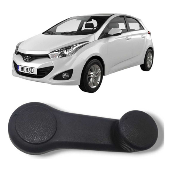 Manivela Vidro Hyundai Hb20 Hb20s 2013 A 2019 Original Preto