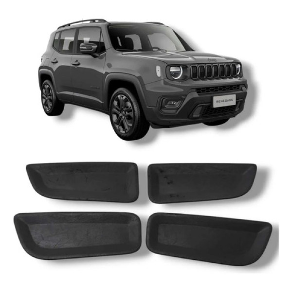 Kit Tampoes Borracha Forro Porta Renegade 2016 2021original 