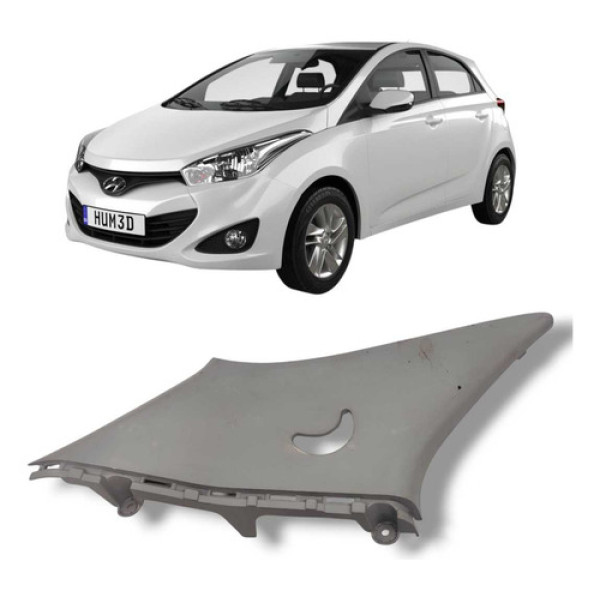 Acabamento Traseiro Esquerdo Hyundai Hb20 2013 A 2019 Preto