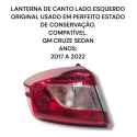  Lanterna Principal Traseira Esquerda Cruze Sedan Original 