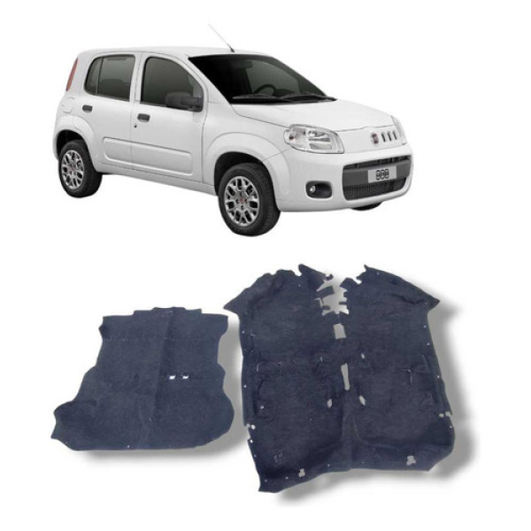 Carpete Fiat Uno Vivace 2010 2016 Original  Cinza