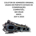 Coletor De Admissão Chevrolet Cruze Original 