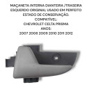  Maçaneta Interna Laro Esquerdo Gm Celta Prisma Original 