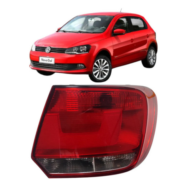 Lanterna Traseira Direita Vw Gol G6 2012 2016 Original Direito/passageiro Vermelho