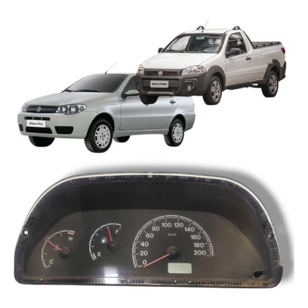 Painel Instrumentos Fiat Palio Strada 2007 2012 Original Preto