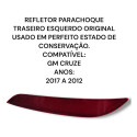  Refletor Parachoque Traseiro Lado Esquerdo Cruze Original 