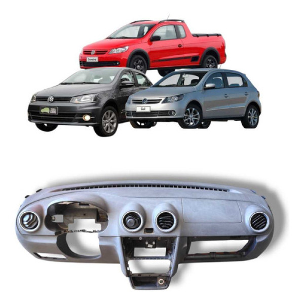 Painel Tabelier Vw Gol Saveiro Voyage 2008 A 2012 Original  Preto