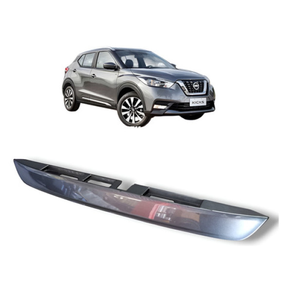 Moldura Luz Placa Nissan Kicks 2017 A 2021 Original