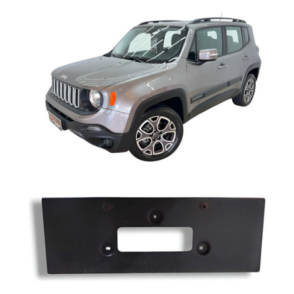 Suporte Placa Traseiro Jeep Renegade 2016 A 2021 Original