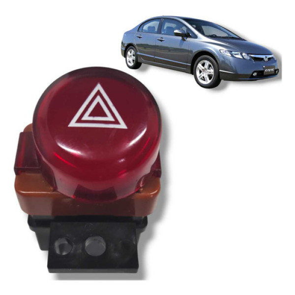 Botão De Alerta Honda Civic G8 2007 2008 2009 2011 Original 