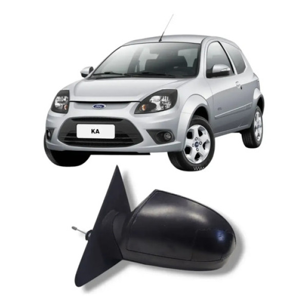 Retrovisor Esquerdo Ka 2008 A 2013 S/ Pisca