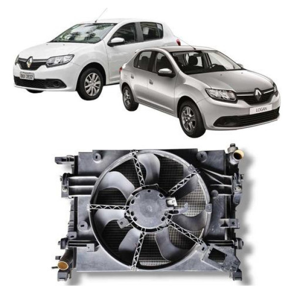 Radiador Completo Renault Logan Sandero 2014 2019 Original