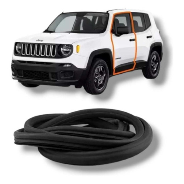 Borracha Moldura Jeep Renegade Porta Dianteira Direita 2016