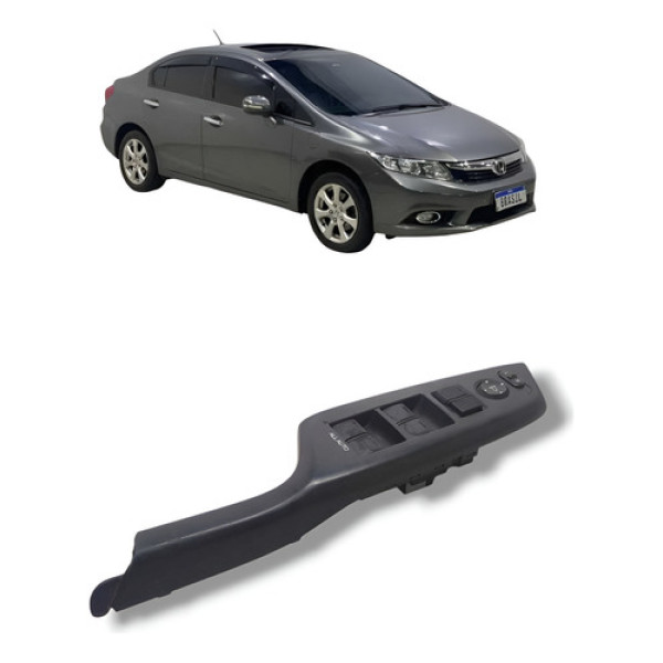 Botão Vidro/retrovisor Dianteiro Esquerdo Honda Civic G9