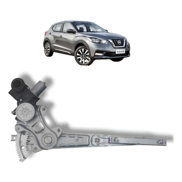 Máquina Vidro Dianteiro Direito Nissan Kicks 2017 A 2021