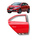 Porta Traseira Direita Gm Chevrolet Onix 2013 2016 Original Traseira Direita Vermelho
