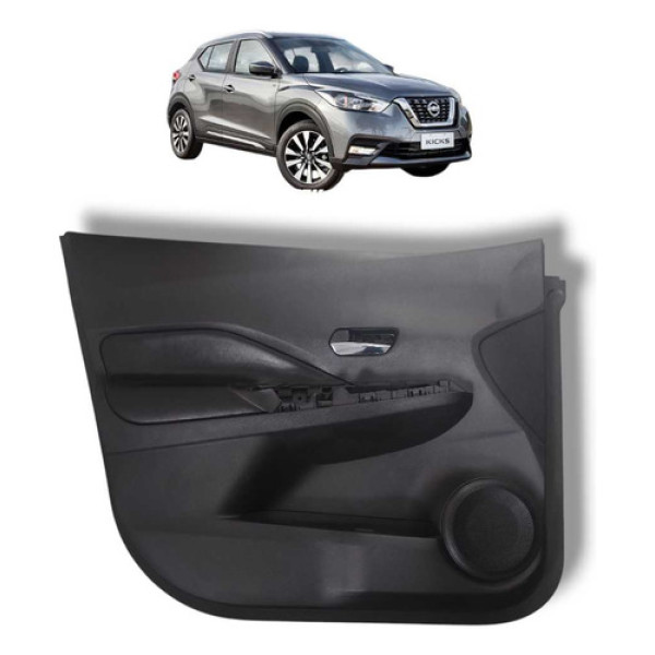 Forro Porta Dianteira Esquerda Nissan Kicks 2017 A 2021
