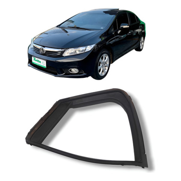 Borracha Vidro Fixo Traseiro Direito Honda Civic 2012 2016