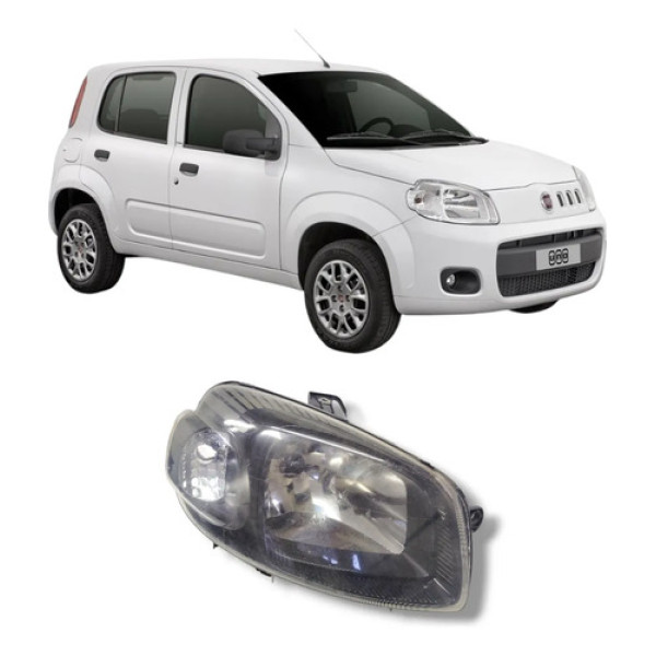 Farol Direito Uno Vivace 11 16 Sport 14 Fiorino 21  Direito/passageiro