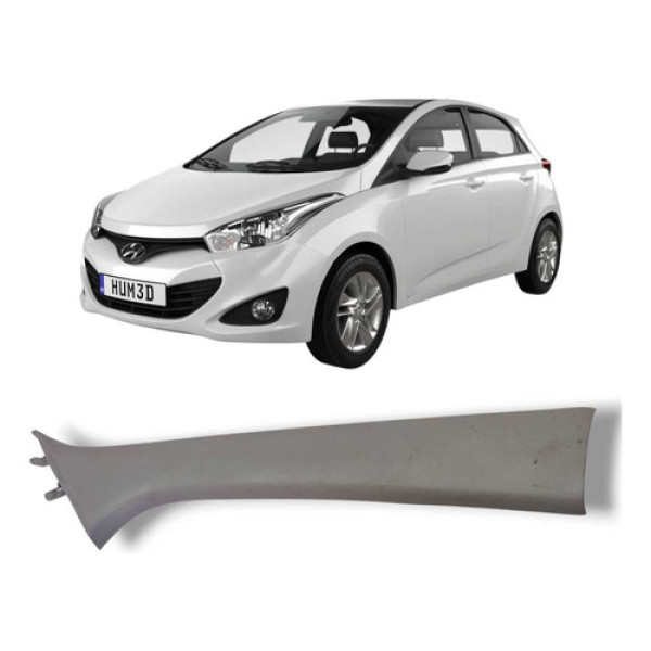 Moldura Coluna Dianteira Direita Hyundai Hb20 2013 A 2019 Preto