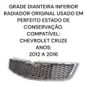 Grade Inferior Parachoque Dianteiro Gm Cruze Original