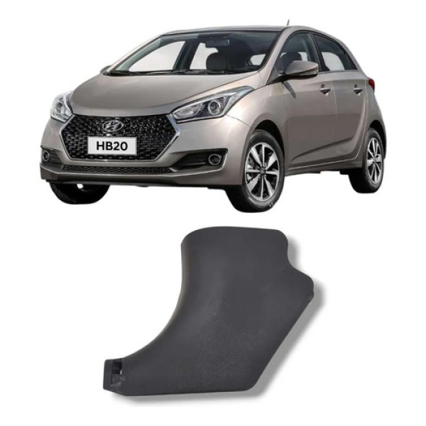 Moldura Soleira Dianteira Esquerda Hyundai Hb20 2013 2019 Preto