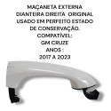 Macaneta Externa Dianteira Direita Chevrolet Cruze Original 