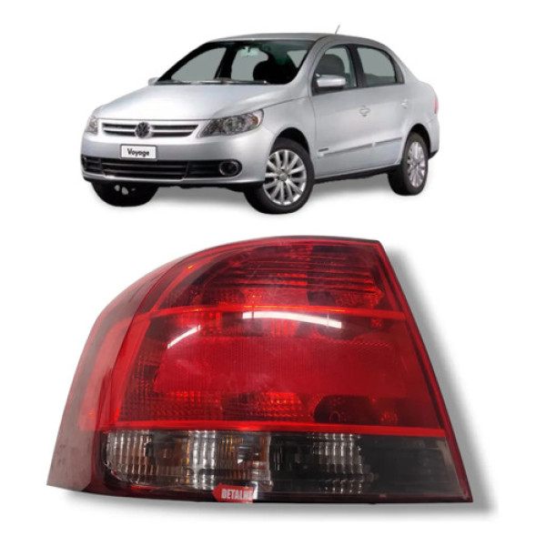 Lanterna Traseira Esquerda Voyage G5 Fume Esquerdo/motorista Vermelho