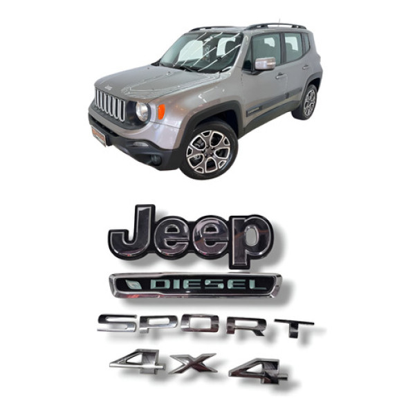 Adesivos Tampa Traseira Jeep Renegade Sport 2016 Original