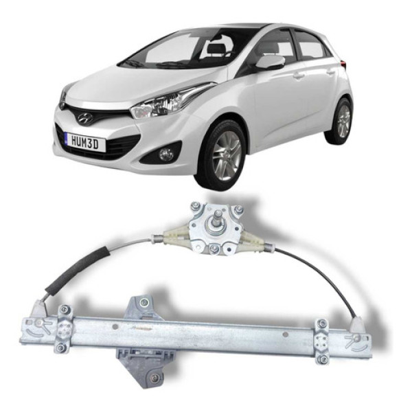 Máquina Vidro Manual Dianteira Direita Hyundai Hb20 2013 19