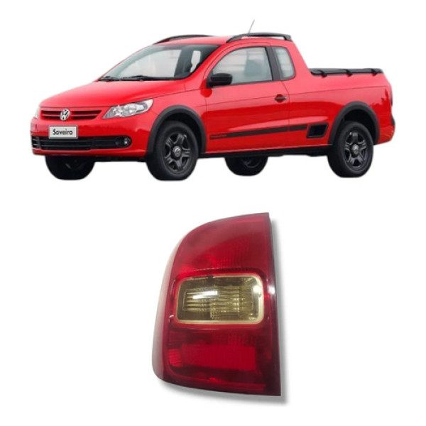 Lanterna Traseira Esquerda Saveiro G5 G6 Fume Esquerdo/motorista Vermelho