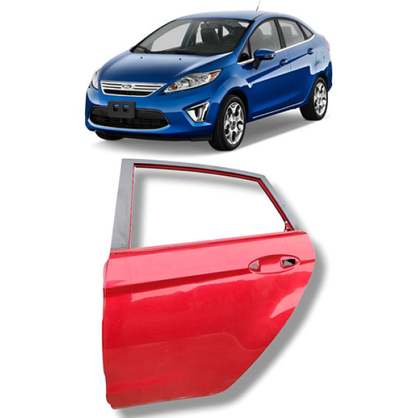 Porta Traseira Esquerda Ford Fiesta Mexicano 2011 2016 Origi