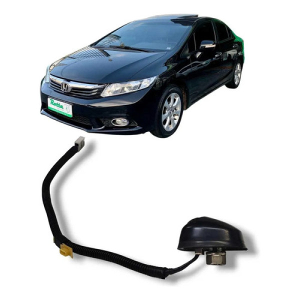 Base Antena Rádio Honda Civic 2012 2016 Original Preto